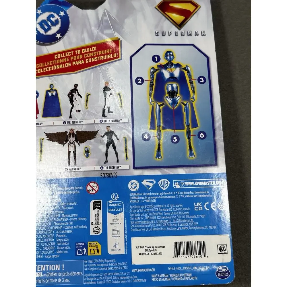 DC Studios Superman Action Figure Spin Master 2025 Sealed Build A Robot Piece